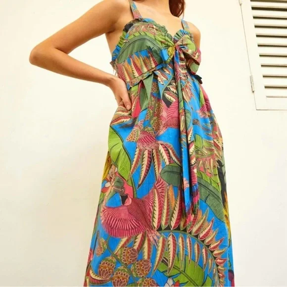 FARM Rio Totally Tuiuiu Cotton Maxi Dress - Picture 6 of 7